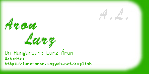aron lurz business card